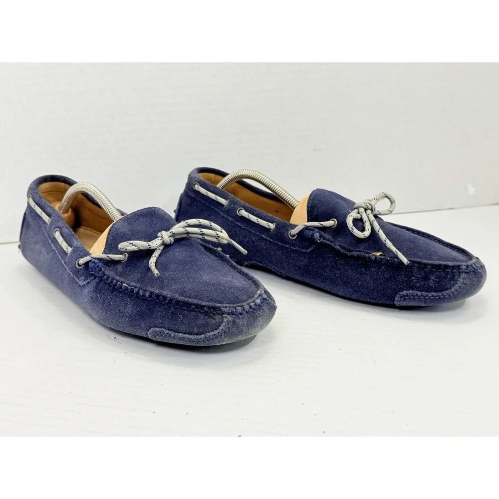 Cole Haan Gunnison II Blue Suede Driving Loafers Men's‎ 11D C12807 Moc Toe